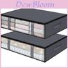 Bed Bottom Storage Bag With Transparent For Bedroom Closet Organization