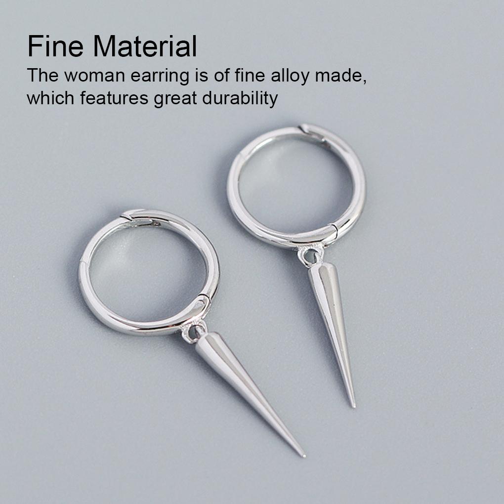 2 Pieces Alloy Women Earring Decorative Solid Color Electroplated Unfading Elegant Ear Stud Jewellery Ornament