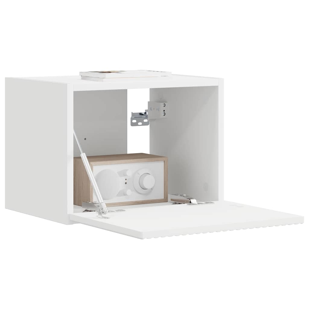 Wall Mounted TV Cabinet White 39 X 31 X 29.5 Cm Engineered Wood