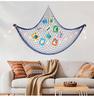 Mediterranean Style Cotton Rope Decorative Fishing Net with Shells for Wall Decor