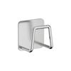 Stainless Steel Adhesive Wash Basin Rack with Hooks for Bathroom and Kitchen Storage