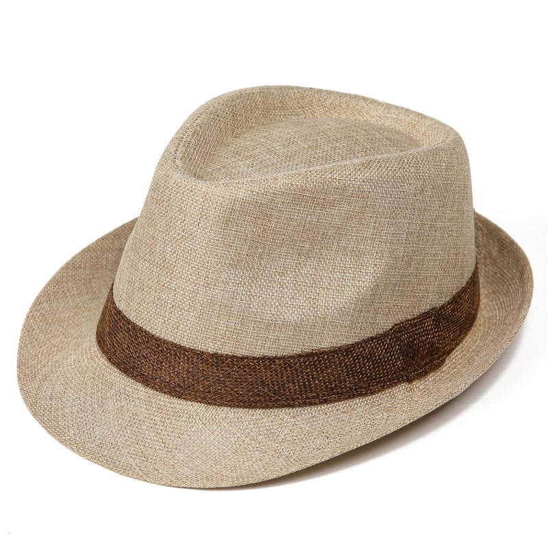 

Straw hat men s sun hat gentleman s top hat summer outdoor sun protection breathable cool hat sun hat M（56-58cm）