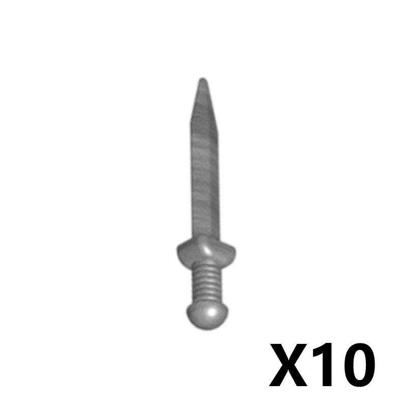 Medieval Military Weapons Figures Building Blocks Soldier Accessory Knight Spear Sword Helmet Crossbow Shoulder Armor Brick Toys