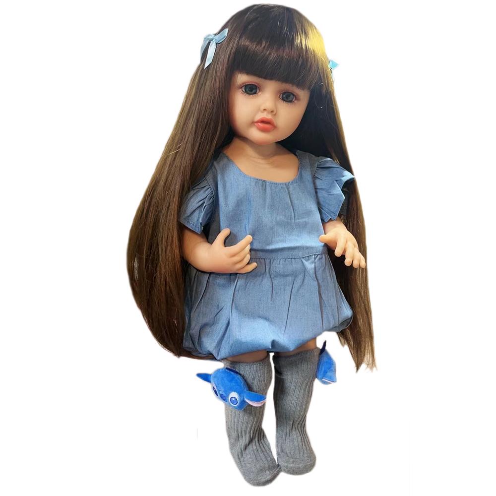 Reborn Baby Girl Dolls Made of KEIUMI 55 Cm Full Silicone Vinyl Realistic Princess Bebe Newborn Doll Toy Birthday XMAS Gift