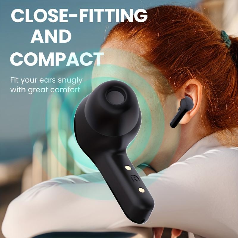 Transparent TWS Wireless Earbuds, Stereo Headphones, Sports