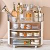 Luxury Multi-Functional Skincare Organizer: High-End Desktop Cosmetic Storage Box