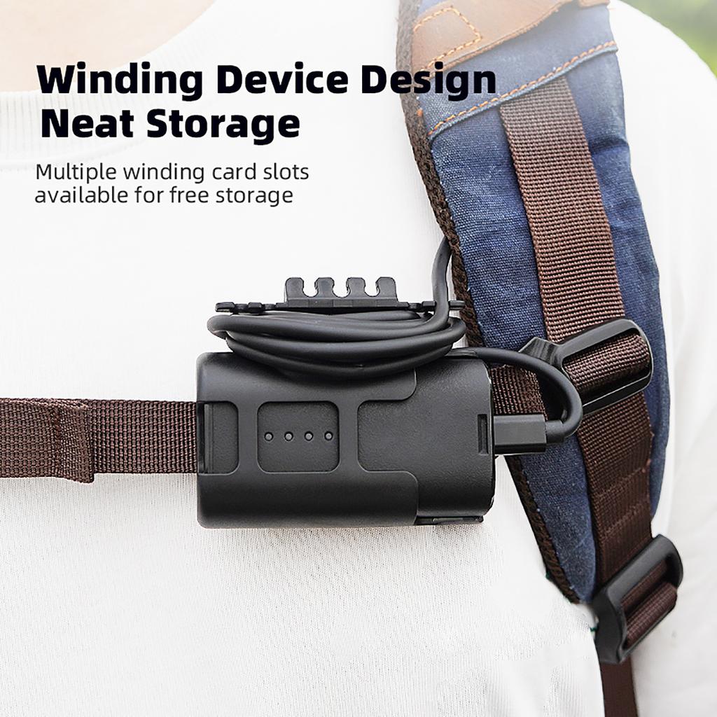 Battery Clip Holder with Charging Cable Head Strap for Avata Goggles2 Flights Power Cord Keep Power Supply Organized