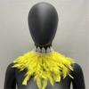 Colorful Real Feather Shawl Great for Halloween Cosplay Evening Party for Ladies Photography Capelet Adjustable Size