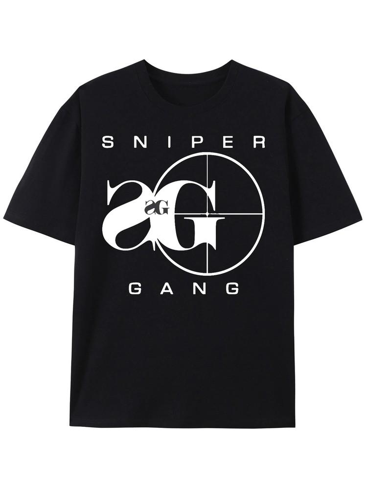 

Sniper Gang Logo Unique Cotton Men s T-Shirt - A Fashionable Casual Must-Have! 4XL