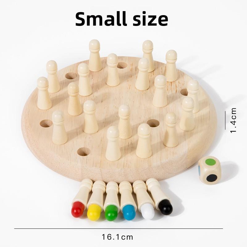 Wooden Childrens Memory Chess Game For Early Education And Focus Development