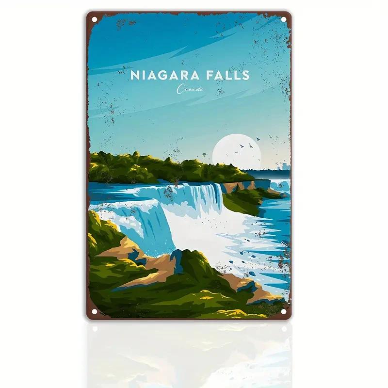 Vintage Travel The World Metal Sign MALAGA CROATIA FLORIDA Retro Poster Home Bar Room Pub Cafe Hotel Club Wall Decor Gift