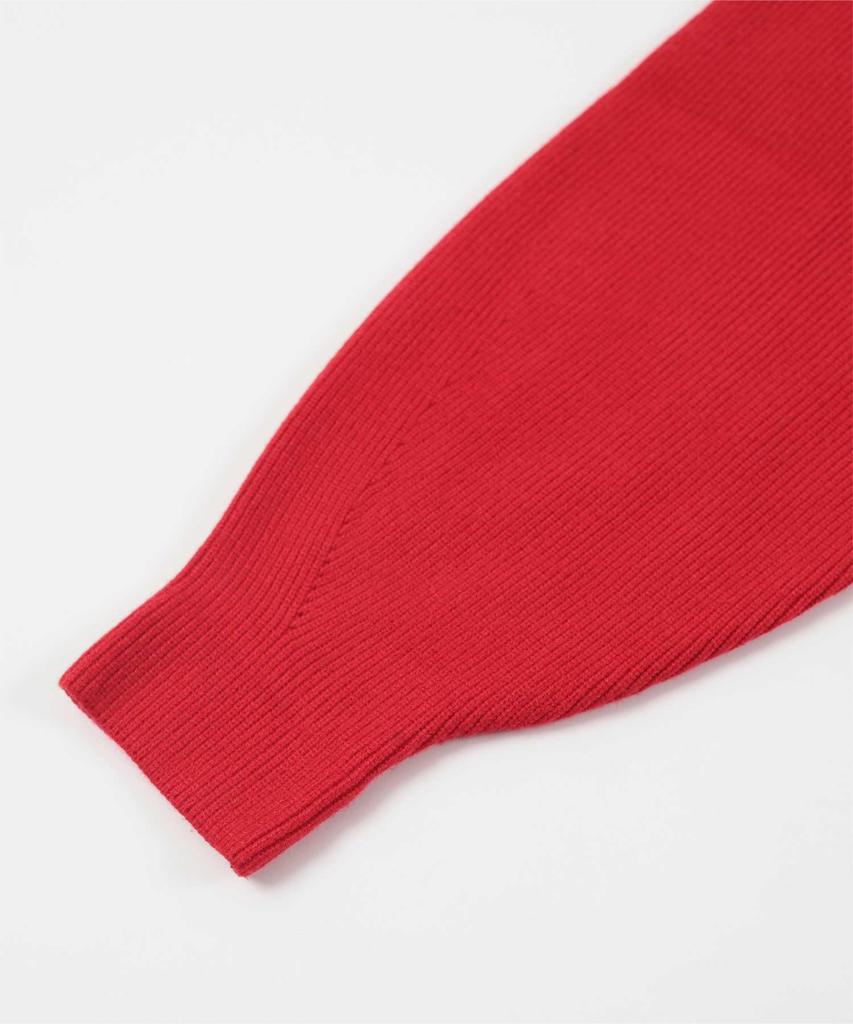 miette Cutout Design Knit REXX1061 Free Size Red Women's