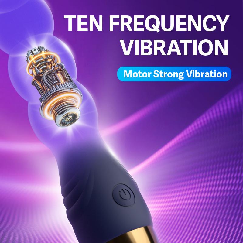 10 Speed Anal Plug Vibrator Anal Beads Prostate Massage Butt Plug Stimulator USB Charge Sex Toys For Men Women Vibrators