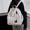 Schoolbag new model has no sense of three-purpose backpack men's lazy wind large-capacity business trip messenger bag portable backpack fitness bag 