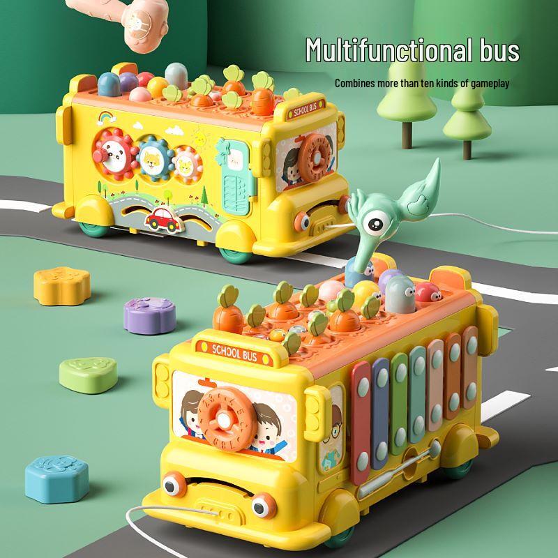 Multi-functional Baby Activity Bus & Game Table