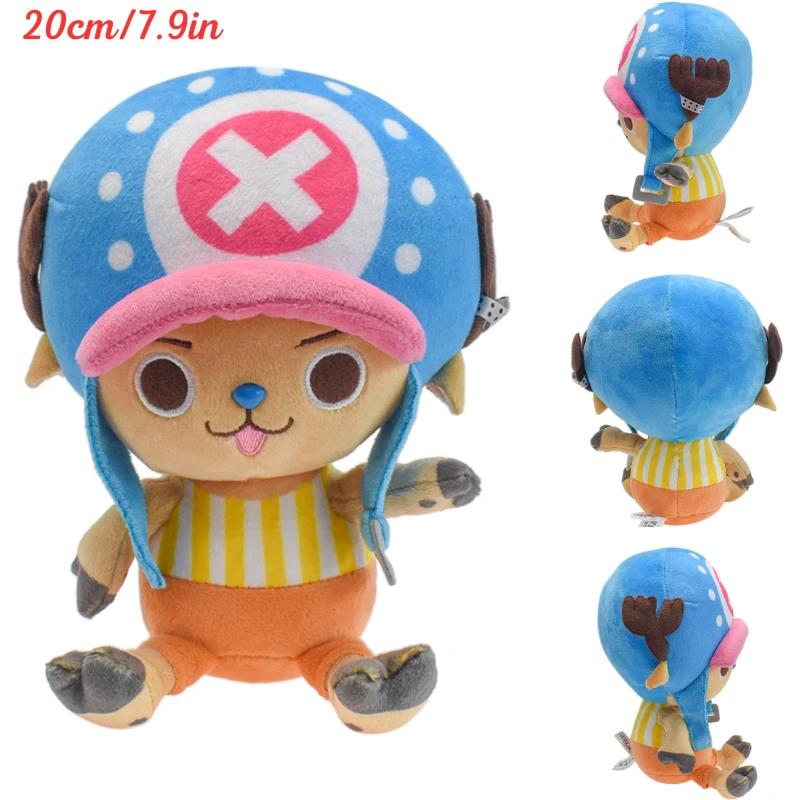 Kawaii One Piece Monkey D Luffy Tony Tony Chopper Soft Plush Toys Roronoa Zoro Karoo Sabo Gum-Gum Fruit Cute Peluche Dolls Gifts
