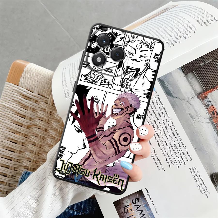 Honor X8 X9 X7 X7a X9c X9a 90 Lite 8X 70 İçin Yumuşak Arka Telefon Kılıfı Kılıfı Anime J-Jujutsu K-Kaisen