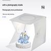 Rechargeable Remote-Control Rotating Display Stand with Colorful Lights for Live Streaming