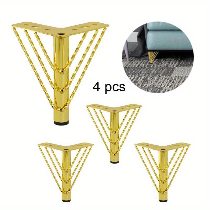 

4 шт. Металлические ножки для мебели, книжный шкаф, комод, шкаф, стол, ножки для шкафа, сменные ножки для дивана, металлические ножки для мебели