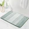 Ombre Bath Mat Bathroom Rugs, Non Slip Ultra Soft and Water Absorbent Bath Carpet Machine Washable Quick Dry Bedroom Door Mat Living Room Rug Green 17