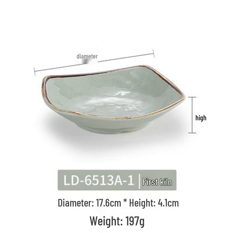 Melamine Imitation Porcelain Square Plate for Cold Dishes, Stir-fry, or Rice - Ideal for Hotels and Restaurants.
