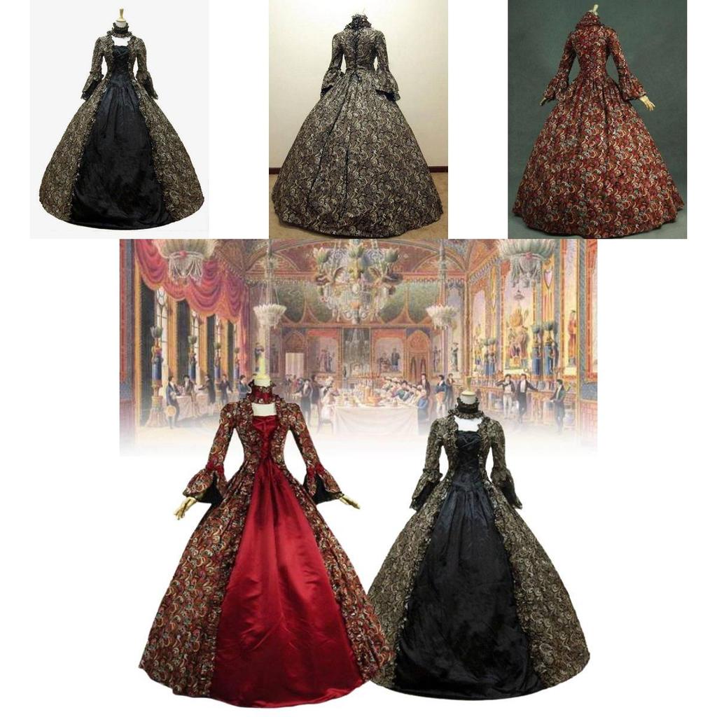 Stunning Victorian Style Party Dress For Women In Multiple Vibrant Colors