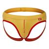 Men Briefs Low-rise U-Convex Patchwork Color Thong Breathable Mesh Hip Lifting Fine Stitching Underwear
