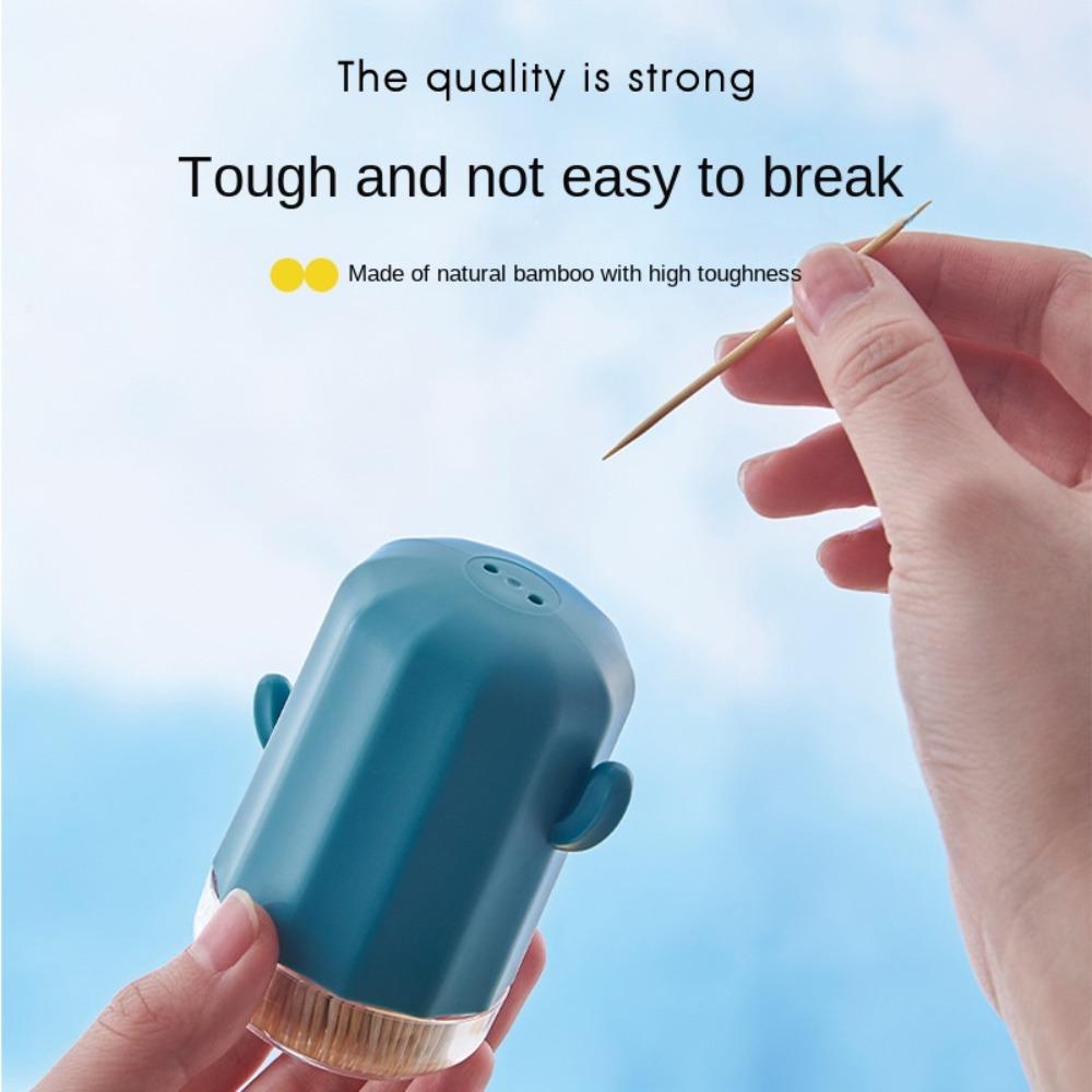 

Синий, белый, мультяшный, большой емкости, нажимная банка для зубочисток, держатель для зубочисток, коробка для зубочисток кактуса