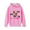 Girls Anime Kpop Demon Hunter Cartoon Girls Hooded Sweatshirt Warm Children's Wave Fashion Casual Tops Casual Clothing Polyester