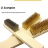 Jingyi Wooden Handle Copper Wire Cleaning Brush