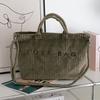 Womens Casual Shoulder Bag Large Capacity With Nylon Lining And Embroidered Details For Travel