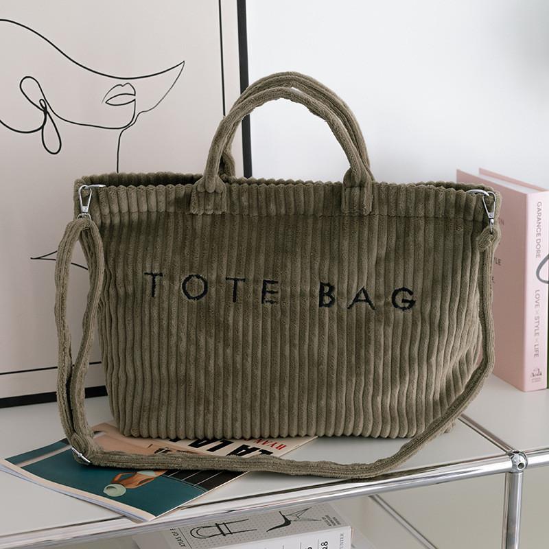 Womens Casual Shoulder Bag Large Capacity With Nylon Lining And Embroidered Details For Travel