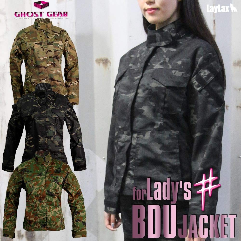 LayLax GHOST GEAR Women's BDU Sharp Jacket, MC, Size S, Airsoft Gear