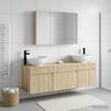 Bathroom Cabinet Set 4 Pcs Sonoma Oak 103.5 X 15.5 X 70 Cm