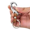 Titanium Carabiner Key Silver [AutCreation] Keychain, Ring, Lightweight, (Silver)