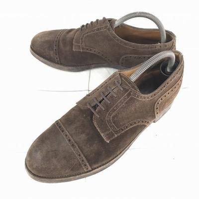 FBINBS HAND WERK Wildleder Lochmuster Kappe Schuhe [26.0 / Braun] V-Front Goodyear Welt Business(GEBRAUCHT)