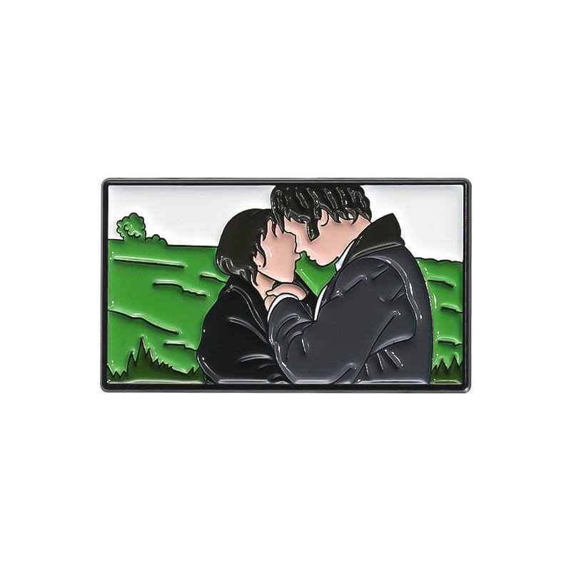 Unique Love Series Cartoon Character Brooch Pin Fashionable Metal Badge Accessory