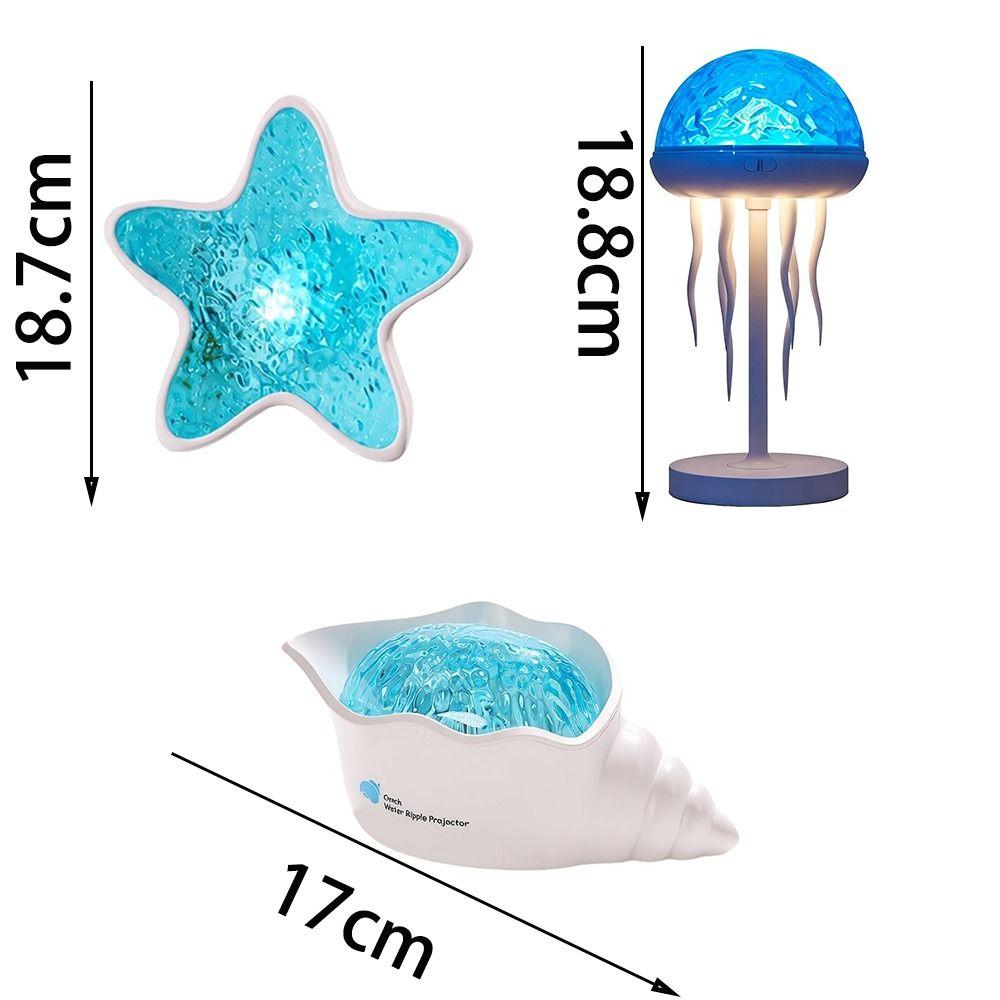 Bedside Lamp Water Ripple Projector White Noise Ocean Projection Lamp New Sea Wave Lamp