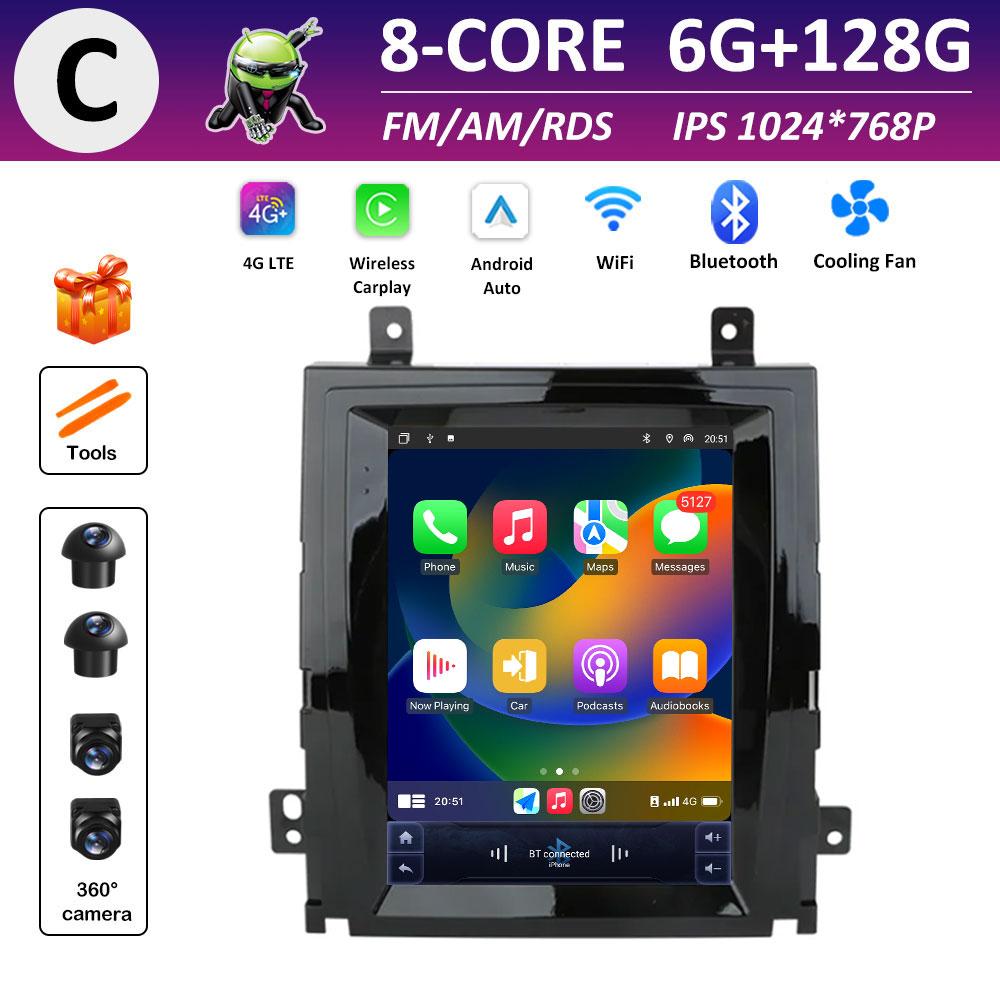 Android Smart System WIFI for Cadillac Escalade 2007 2008 2009 2010 2011 - 2013 Wireless Carplay GPS Navigation DSP Stereo BT+4G