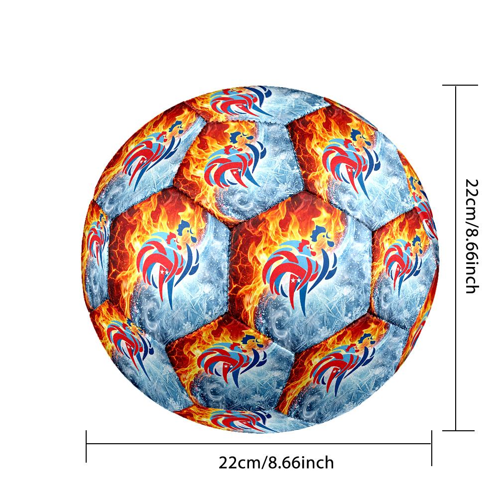 France Football Printed Size 5 Soccer Ball Wear Resistant Standard Adult Training Football Fan Gift for Indoor Outdoor Match Sports