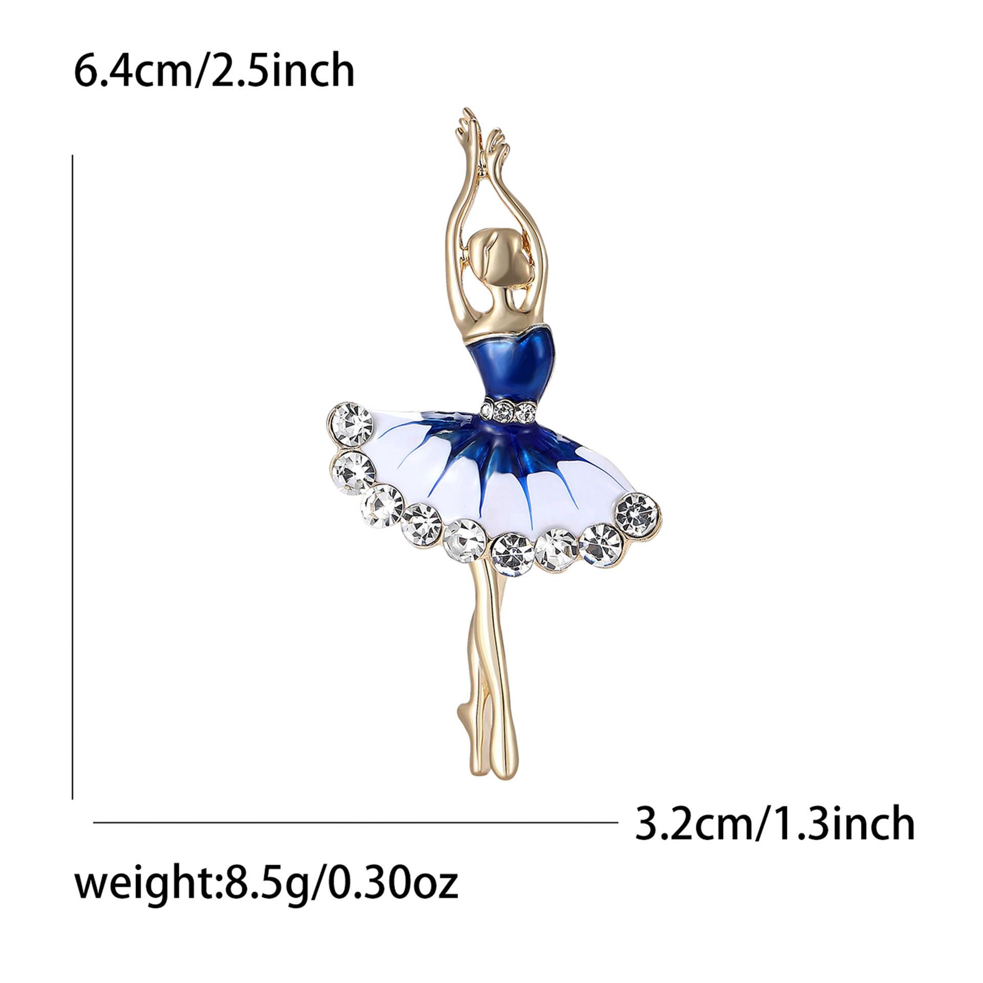 

Высококачественная эмалевая брошь в виде балерины, изысканная креативная женская одежда, корсаж, ювелирное украшение, булавка
