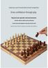 Children's Wooden Chess Board Game - Educational and Early Learning Toy for All Ages