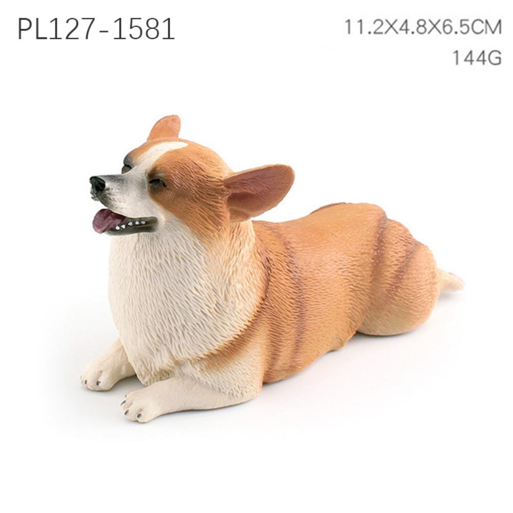 

Exquisite PVC Farm Dogs Model Teddy Dog Shiba Inu Corgi Lifelike Realistic Pet Figurines Puppy Action Figures Desktop Ornament