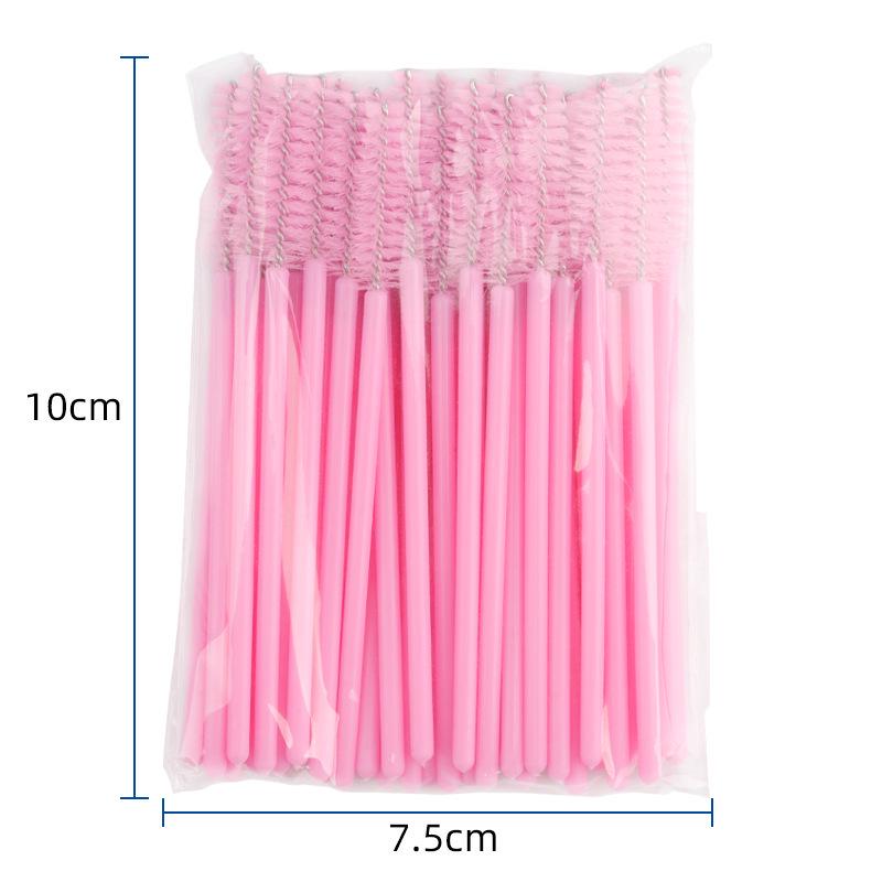 50-Pack Disposable Eyelash & Eyebrow Comb Brushes for Makeup