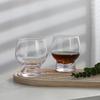 Drum Shaped Glass Tumbler with Thick Base Luxury Whiskey and Americano Cup for Home Bar Entertainment Modern Decor