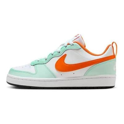 Court Borough Low 2 GS Mint Foam Veiligheidsoranje Kinder Sneakers Wit Donker-Pony Helder-Mandarijn FN3687-181