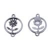 Filigree Diamond Shaped Connectors Ornate Multi Loop Links For Jewelry