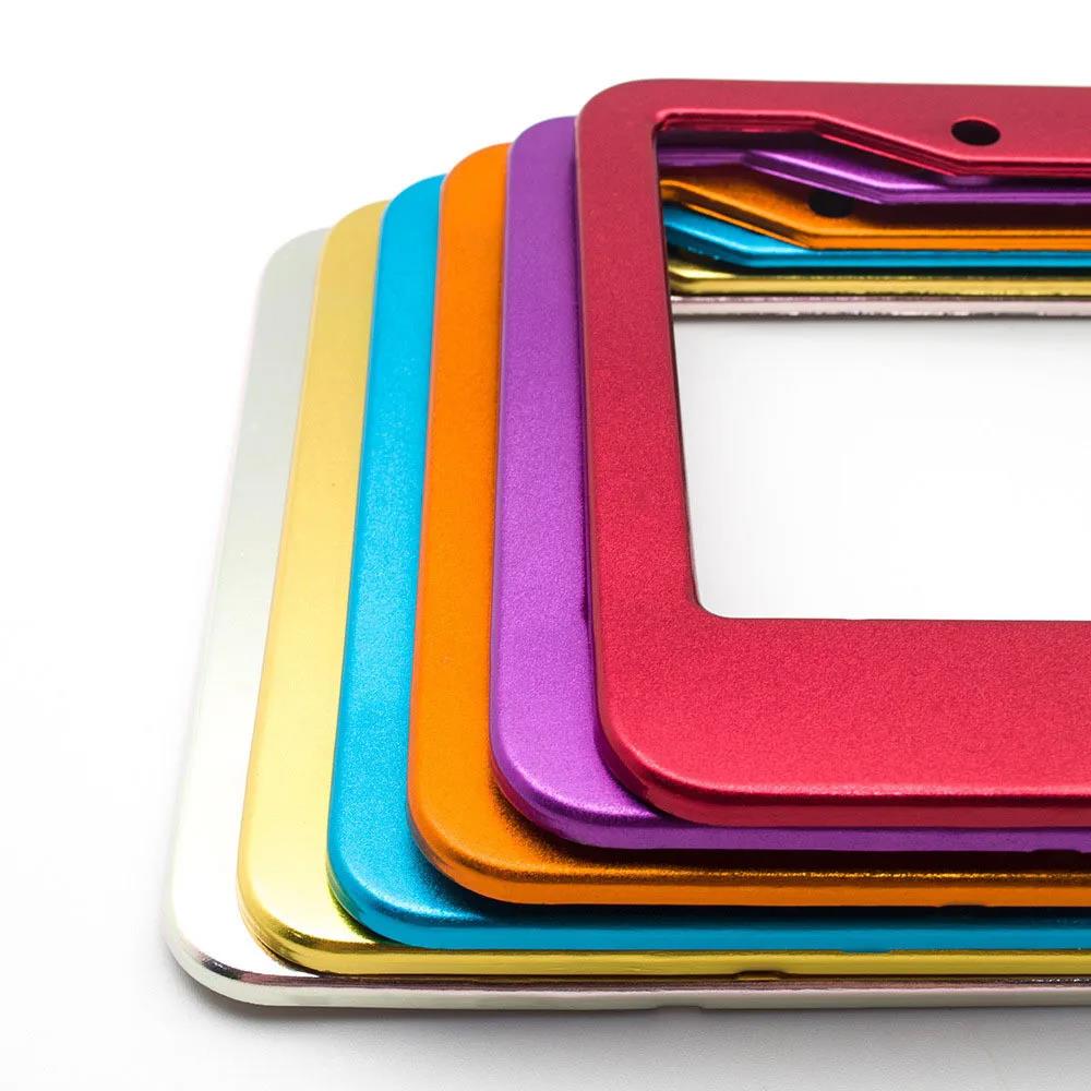aluminum alloy License Plate Frame Holder Auto 1X USA American License Plate Covers Frames 6