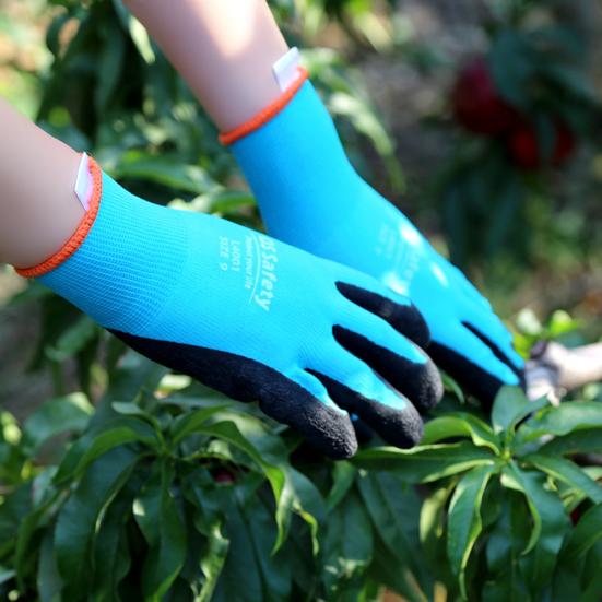 1Pair Anti-slip Waterproof Work Gardening Planting Pruning Protective Gloves