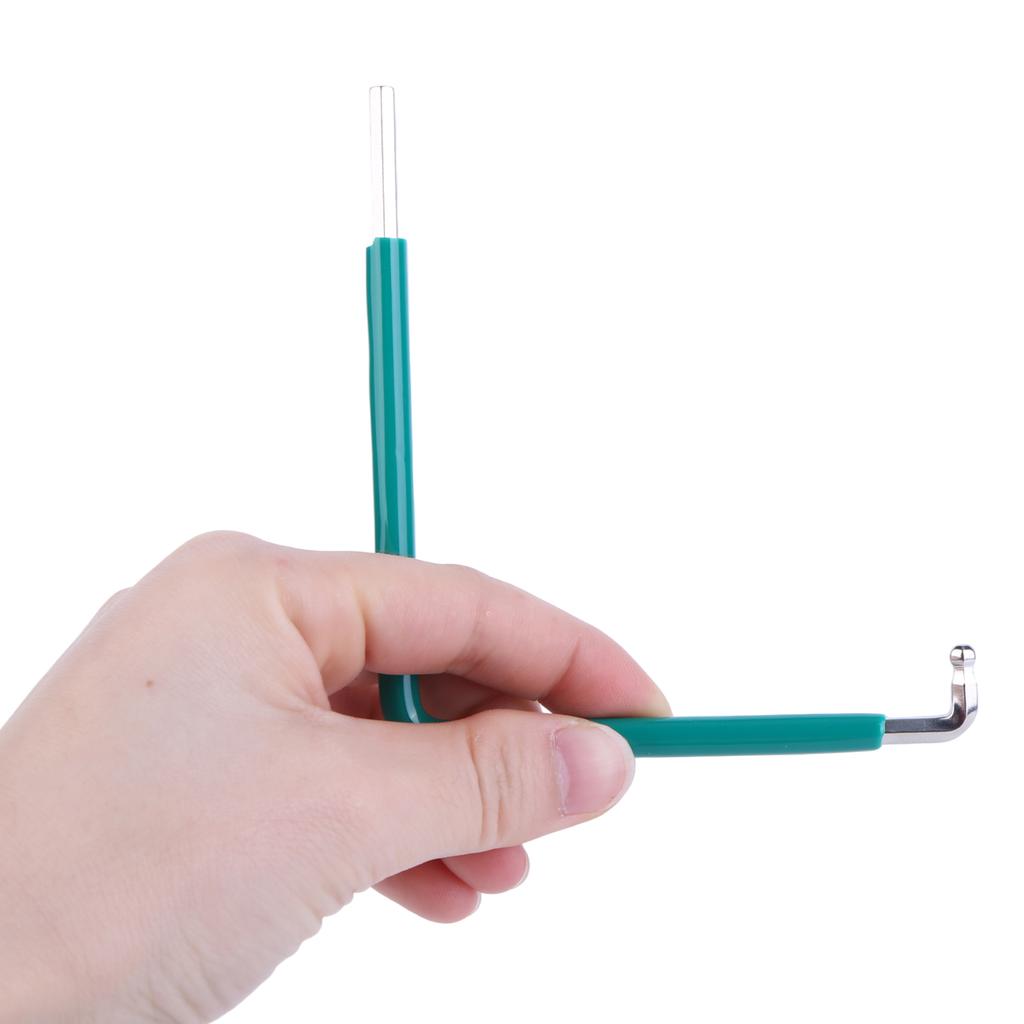 2-teiliges Fensterverstellungswerkzeug-Set mit Torx TX15, Sechskant 4 mm & Kugelkopf 4 mm Fensterverstellungsschlüssel für Fahrradtürmontage